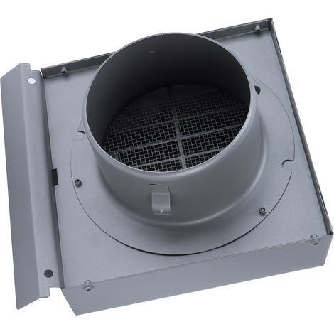 Ortviai Capot de sortie murale en acier inoxydable pour hotte, extracteur ou VMC – Ø100 mm, étanche et anti-insectes (1/4)