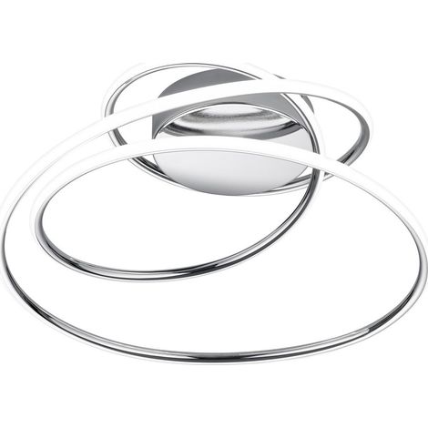 Plafonnier LED moderne chromé spiralé 36W 4000K 5100 lm Nemenia (1/2)