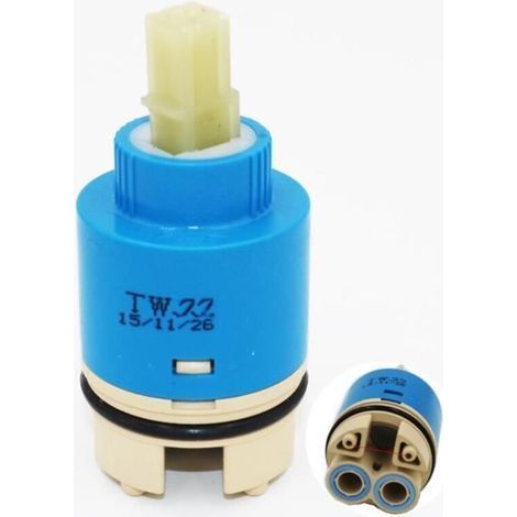 40-mm-Keramikkartusche für Mischbatterien, Küchenarmaturen und Badarmaturen (1/4)