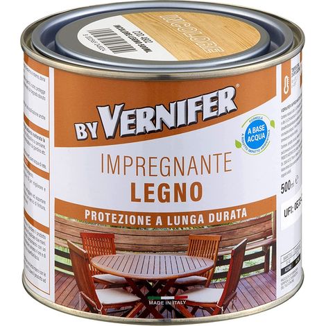 Vernifer Impregnante all'acqua Arexons protezione per legno da esterno interno – NOCE MEDIO (1/5)