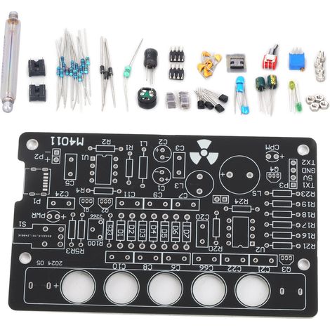 Kit de compteur Geiger à monter soi-même, module détecteur de radiations nucléaires, outil non assemblé, noir (1/5)