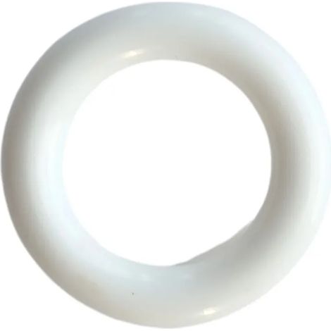 Balneo Anneau décoratif pour lavabo avec rosace et bouchon de trop-plein blanc (1/3)