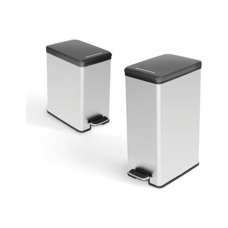 CURVER KOSZ NA ŚMIECI SLIM BIN 25L /IML METALIZOWANY