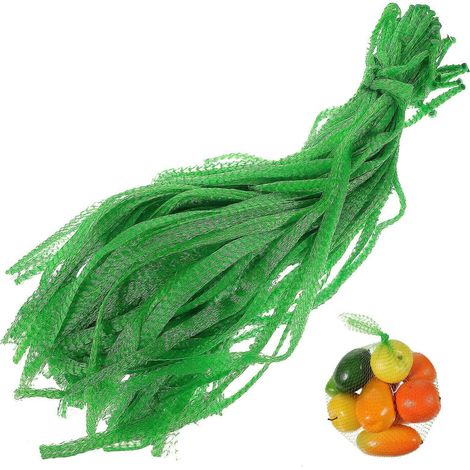 100 sacs à provisions en nylon épais de 50 cm, contenants pour fruits et fruits de mer (vert)-30X20cm-Green (1/2)