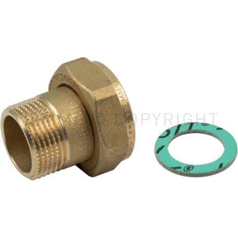 Set cannotto con dado folle e guarnizione piana 3/4x1 tiemme 1500822