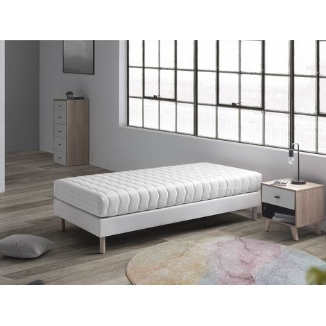 Matelas 90X190 LIT ENFANTS GEA Epaisseur 18 CM Mousse Dehoussable, ideal pour les lits gigognes et lit cabane