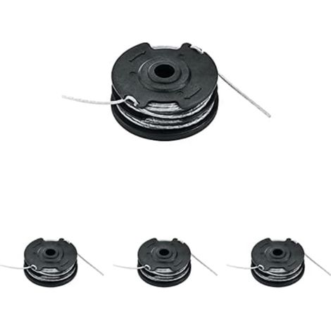 Pack de 4 - Compatible Bosch F016800351, recharge fil et bobine intégrée 6 m, Ø 1,6 mm épaisseur, pour coupe-bordures (1/4)