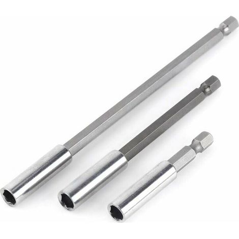 3pcs 1/4 Shank Magnetic Bit Holder Extension Electric Drill Screwdriver Extension for Electric Drill (1/5)