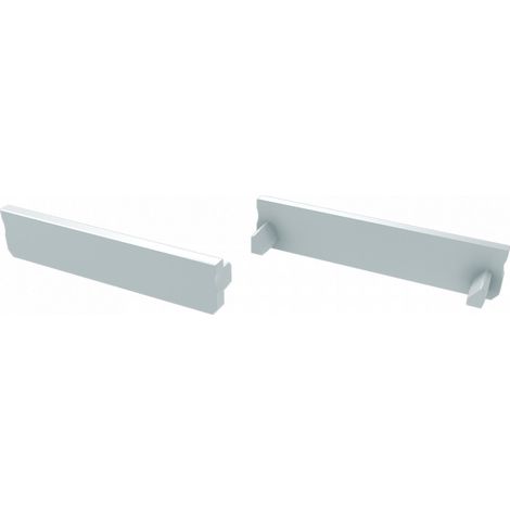 Tapón Final Perfíl Tipo SOLIS - Aluminio - Plata - Con Agujero