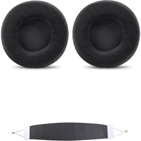 Coussinets d'oreille et arceau de rechange pour SteelSeries Siberia V1, V2, V3 PrismBlackBlack (1/5)