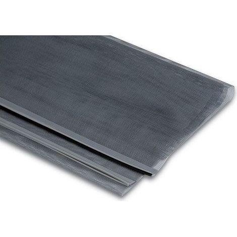 IRS Rete di Ricambio Zanzariera Avvolgibile Verticale 140x245 cm Fibra di Vetro PVC colore Grigio (1/6)