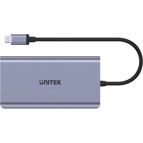 Unitek D1019B USB-C Hub 8W1 USB-C 3.1, PD 100W, D1019B (1/3)