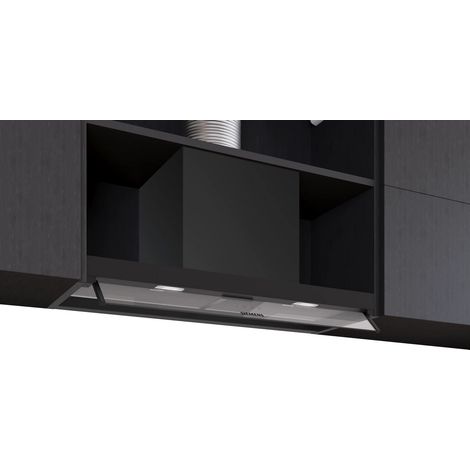 Hotte décorative 80cm 582m3/h noir mat - Siemens - LJ85BCC60