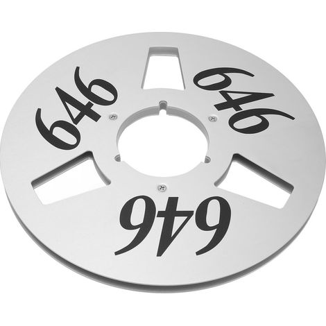 Bobine Universelle 1/4" 10 Pouces Aluminium - Antidéformation 3 Trous - Fonctionnement Silencieux - Argent