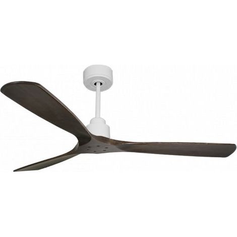Tenerife de KlassFan - Super destratificateur et ventilateur DC 166 cm Blanc pales bois sombre sans Lumière 30 à 60 m² (1/5)