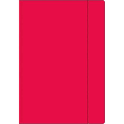 Carpeta elástica tamaño A4+ color frambuesa flúor (10 unidades)