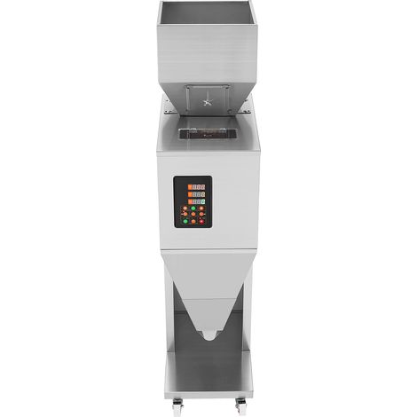 Mophorn Automatische Partikelfüllmaschine, 10–1000 g (0,022–2,2 lbs), Edelstahl-Wiegefüller mit Fußpedal für Bohnen, Samen, Körner und Tee