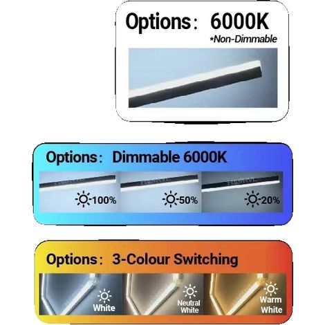 Lámpara de garaje, regulable, opciones de color versátiles, regulable-6000K-a, HR-7hex, Yes-b (1/2)