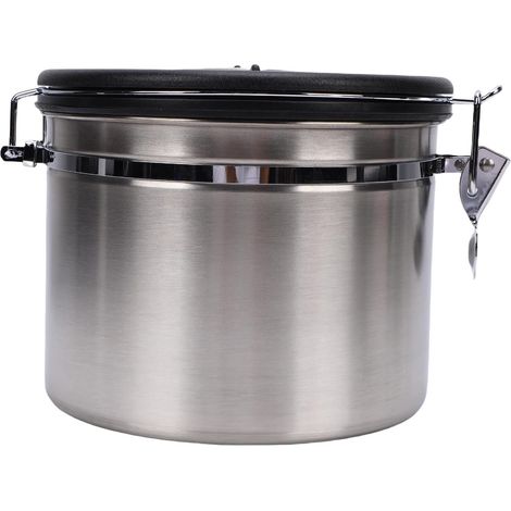 2.5L Coffee Canister with Date (SILVER) (1/5)