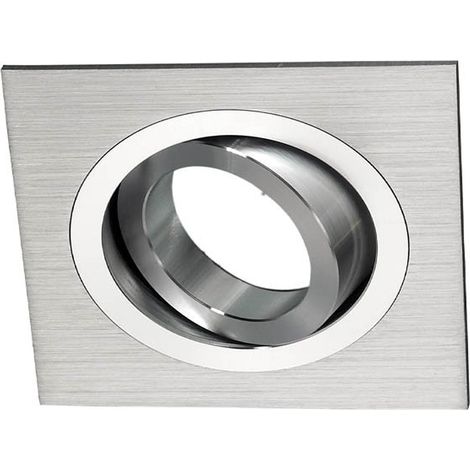 Wonderlamp W-E000006 Classic Classic - Kit di faretto da incasso quadrato, Alluminio, Portalampade incluso: GU10, 9 x 9 x 2,5 cm (1/4)