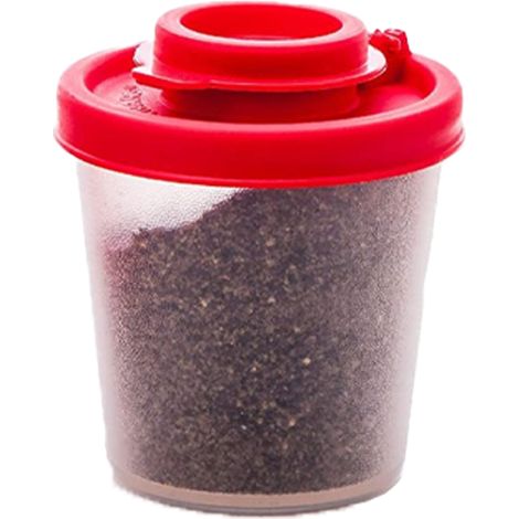 Moulin à Sel et à Poivre - Étanche Humidité - Transparent - En Plastique Alimentaire Sans BPA - Pour Pique-Nique Camping Extérieur - Lot de 2 (1/5)