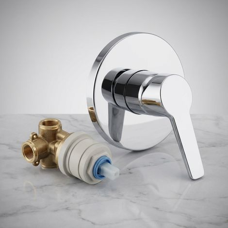 Miscelatore doccia ad incasso e a parete Solid S