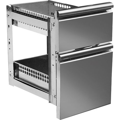 Kit de tiroirs 1x 1/3 et 1x 2/3 pour tables réfrigérées avec profondeur 600 mm - VIRTUS (1/2)