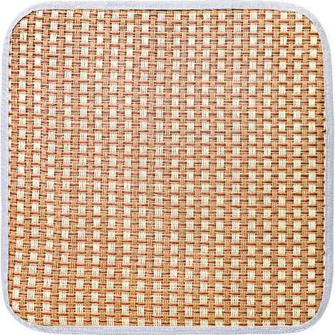 Coussin Natté 45x45cm - en Bambou, Respirant, Frais, pour Chaise, Bureau, Été - Alovez (1/3)