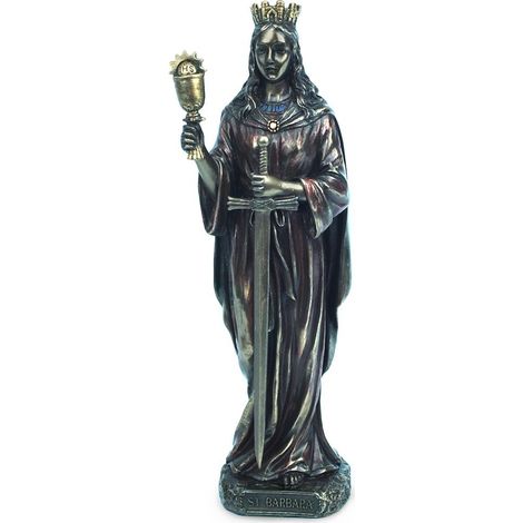 Signes Grimalt Bronze -Figur Figuren Santa Barbara Bronze Gray 7x6x21cm 11619