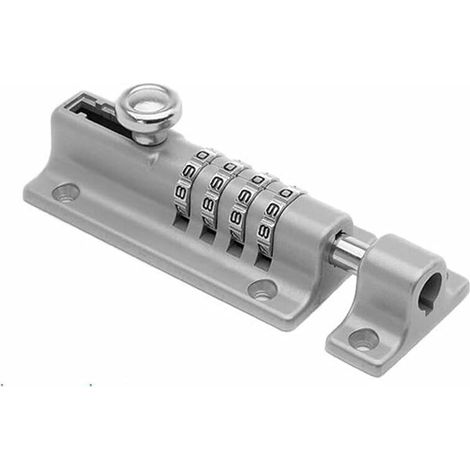 royaluxe - Verrou à combinaison à 4 chiffres - Verrou à combinaison Pêne de verrouillage à combinaison- (Blanc,1pcs) (1/5)
