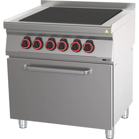 Fourneau électrique avec four à air chaud REDFOX - SPLT 70/80-11 E - REDFOX