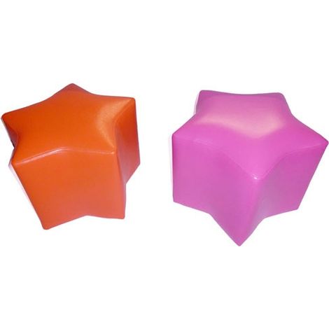 SET DI 2 POLTRONE PUFF BAMBINO STELLA - Rosa