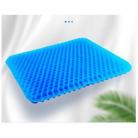 Coussin de siège en Gel, Design en nid d'abeille, Coussin en Gel Double épaisseursoulageant Les douleurs dorsales, pour Voiture, Bureau, Maison, Fauteuil Roulant et Chaise (1/5)