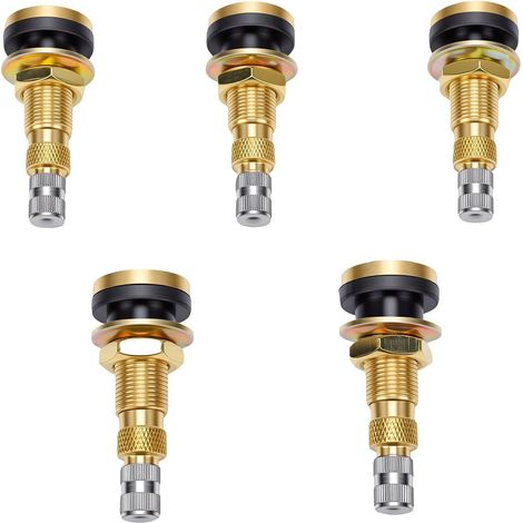 Lot de 10 Tiges de Valve Tubeless Robustes en TR618A pour Pneus Tubeless pour Gonflage Rapide, Roues Industrielles Agricoles, Tracteurs (1/5)