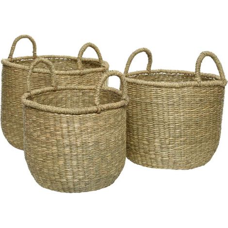 Cesta con manici 35x27 cm naturale