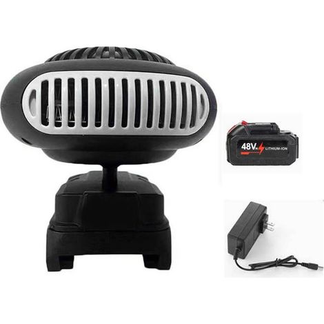 Ortviai Chauffage portable pour voiture et atelier – Ventilateur chauffant avec batterie 3000 mAh, dégivrage & désembuage (1/5)