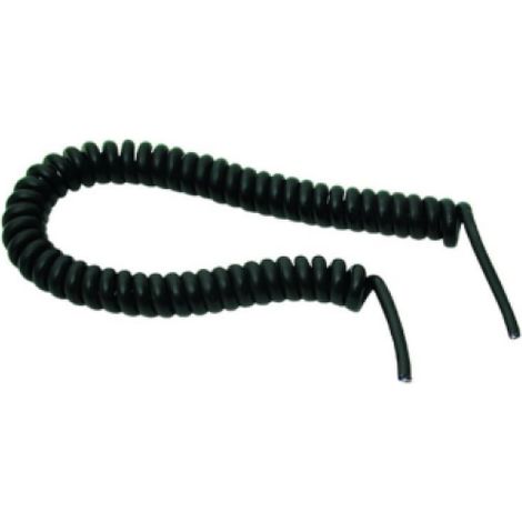 Cavo estensibile 3 m 3g1 pvc nero senza spina e presa fanton 90291