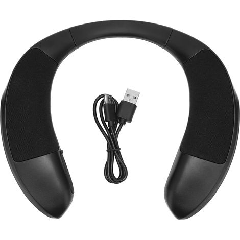 Haut-parleur Bluetooth à Collier, Appels Mains Libres, Son Stéréo, Fonctions Multimédia, Enceinte Portable (1/5)