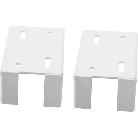 2 supports robustes pour traverses de clôture en bois, connecteur poteau terrasse, kit réparation (1/5)