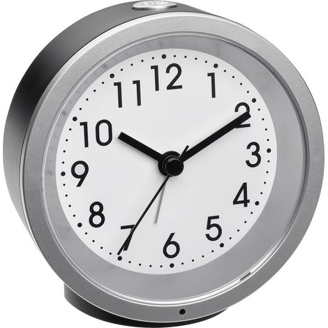 TFA Dostmann 60.1034.01 Quarz Wecker Schwarz Alarmzeiten 1