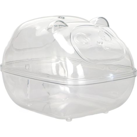 Boîte De Bain Pour Hamster - En PET Transparent Anti-Fuite - Pour Gerbilles Souris Et Petits Rongeurs - 1 Pièce (1/5)