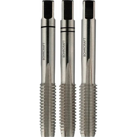 Set maschi Bohrcraft din 352 m5 acciaio rapido 3 pezzi
