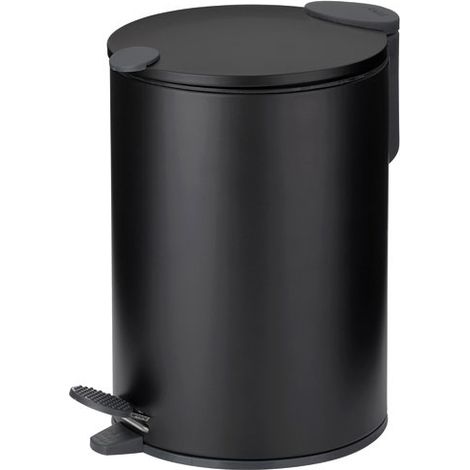 Kela Mats cubo de basura baño negro 3 litros