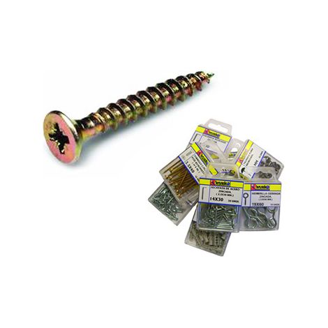Blíster 7 Tornillos Pozi Bicro 5x50mm