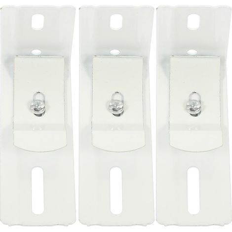 paires de supports en L robustes pour stores verticaux, installation intérieure-8X4.4X2.9CM-White (1/4)