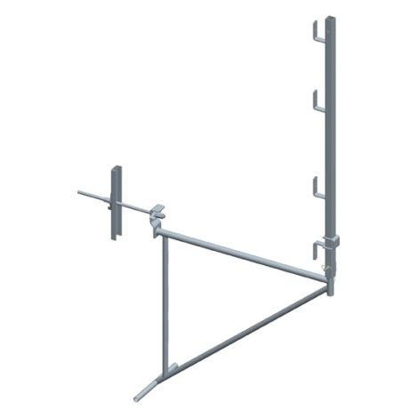 Echafaudage de façade acier l 1m avec traversée pour mur de 0,85m - DIMOS - 1950 mm