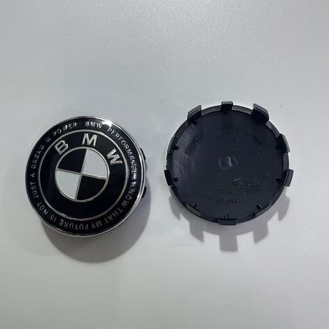 4 Cache-moyeux de roue BMW 56 mm, emblèmes jantes logo noir et blanc, compatibles Série 1 3 5 7 X1 X3 X4 X5 X6, accessoires centre de roue automobile