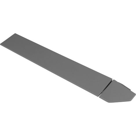 Angle Clipsable pour Dalle Plastique Gris Anthracite 12mm - Dimensions 35,5x5,5 cm - Usage Intensif Extérieur (1/2)