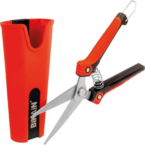 TIJERA PODAR 1 MANO+FUNDA ROJA - 21 CM (1/2)