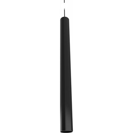 LUMICOM  ROND Sospensione, 1X E27, max 42W, metallo, nero lucido, H. 60cm